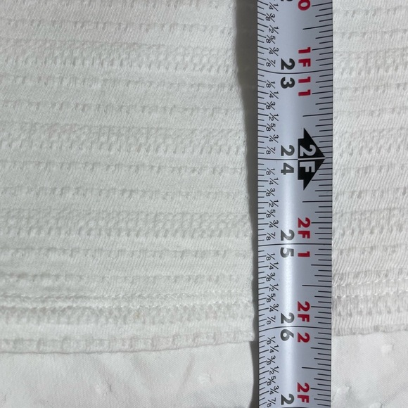 Ralph Lauren White 3/4 Sleeve Ribbed Tee - Picture 6 of 8